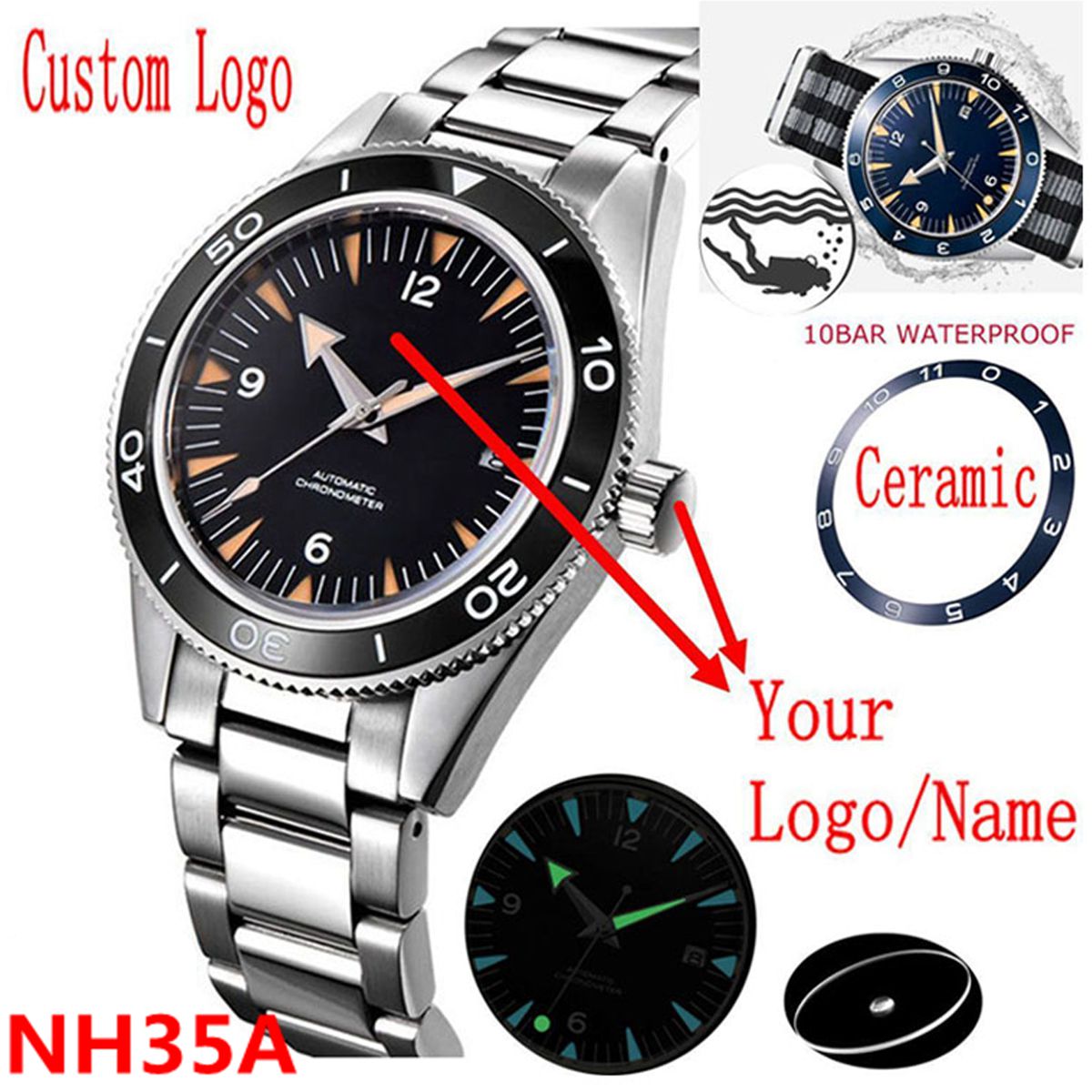 Custom Logo NH35 Movement Watc - Watch Winder Compact review and price