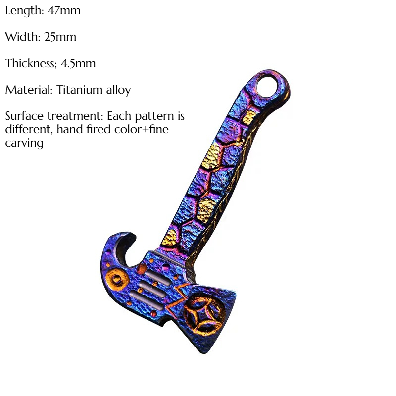 Titanium Alloy Mini Axe Hand C - Titanium Pry Bar review and price