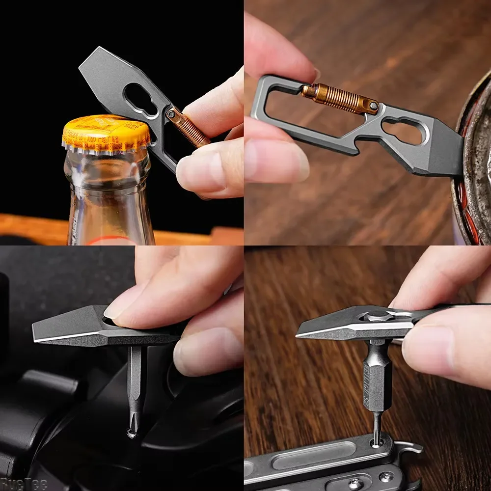6cm 5-1 Multi-function Keychai - Titanium Pry Bar review and price