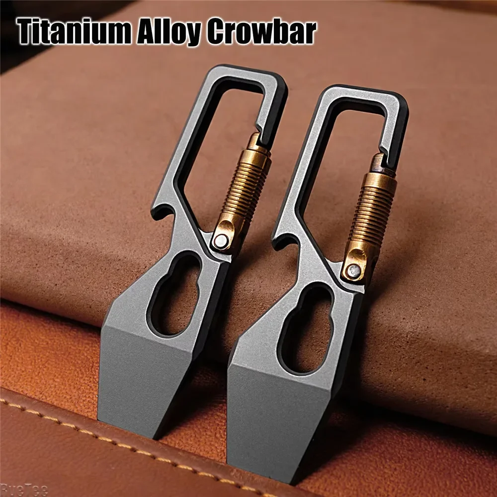 6cm 5-1 Multi-function Keychai - Titanium Pry Bar review and price