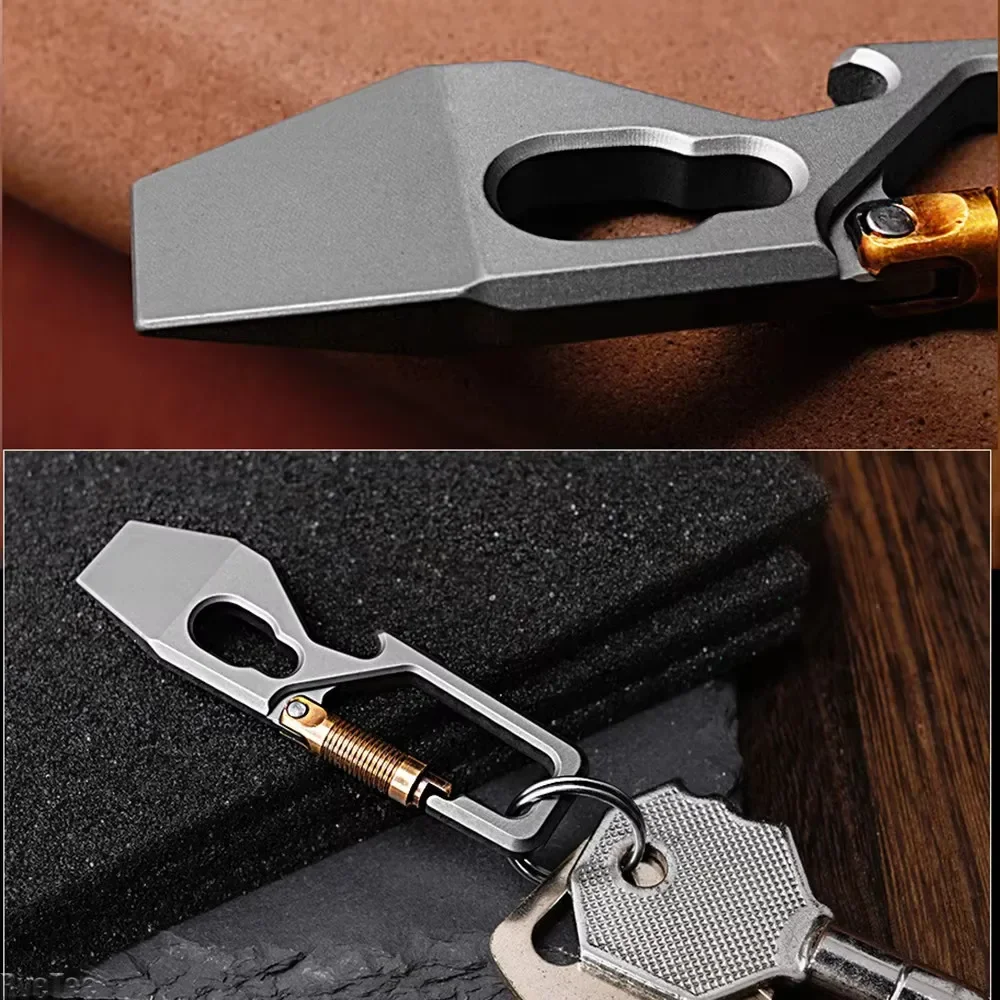 6cm 5-1 Multi-function Keychai - Titanium Pry Bar review and price